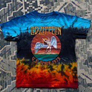 LED ZEPPELIN Graphic Rock Tie Dye Band T-Shirt